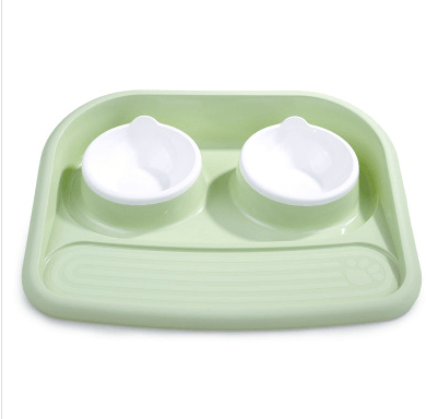Eco-Friendly Dual-Purpose Pet Bowl - Non-Slip, Anti-Knock Design For Hassle-Free Feeding And Hydration