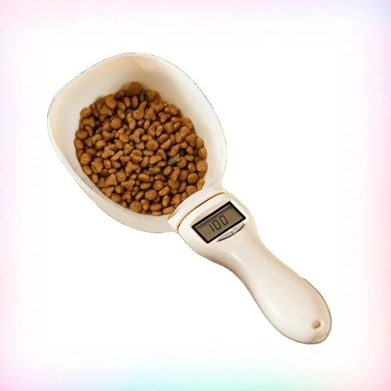 Cat dog food scoop weighing scale scoops intelligent electronic measuring spoons feeding spoons with scales pet food accessories