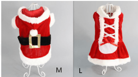 Festive Plaid Dog Dress - Cozy Christmas Pet Outfit For Small Dogs