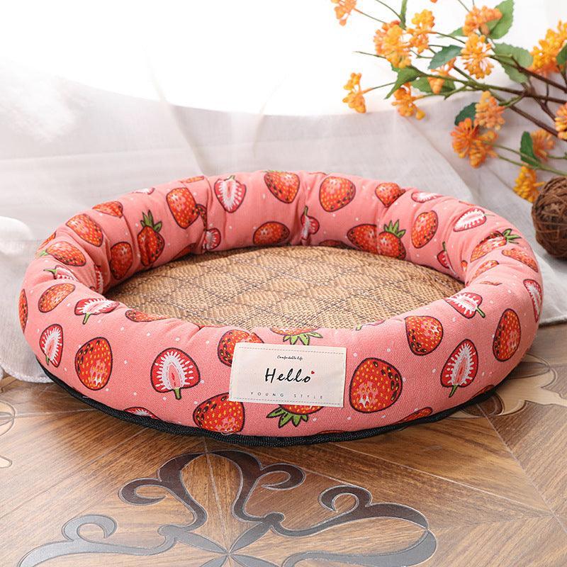 Cool Round Pet Nest: The Ultimate Summer Retreat For Cats And Dogs