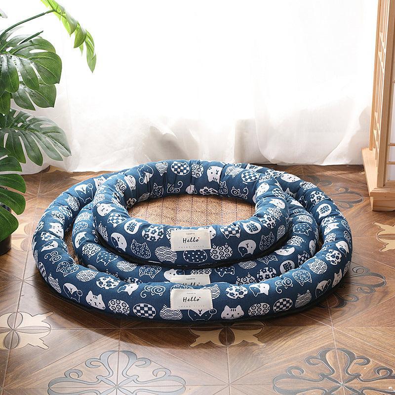 Cool Round Pet Nest: The Ultimate Summer Retreat For Cats And Dogs