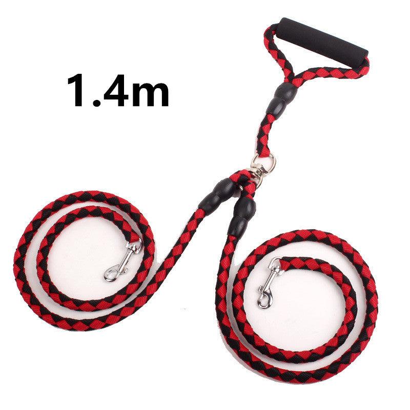 Ultimate Dual-Handle Dog Walking Leash - Premium Quality, Reflective Rope For Optimal Safety