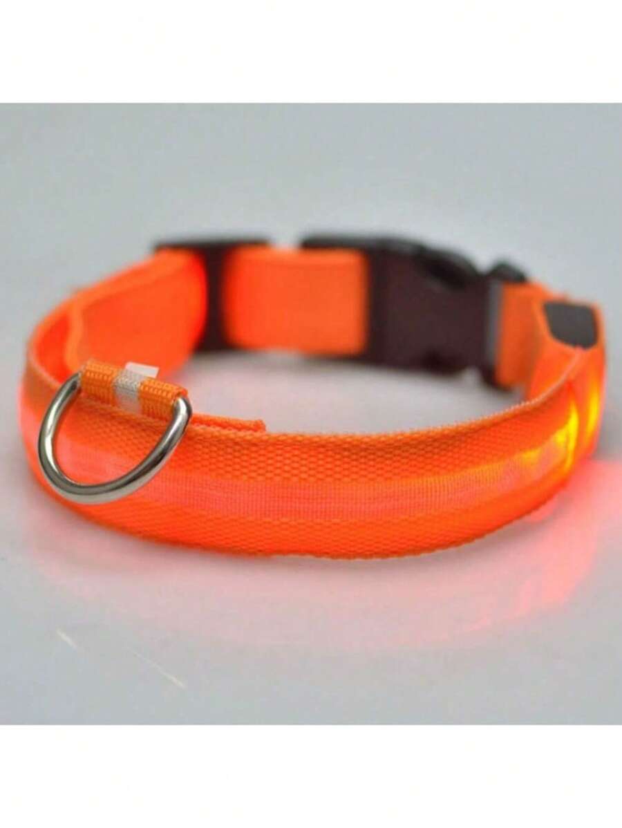 Adjustable Flashing Glow Pet Collar For Night