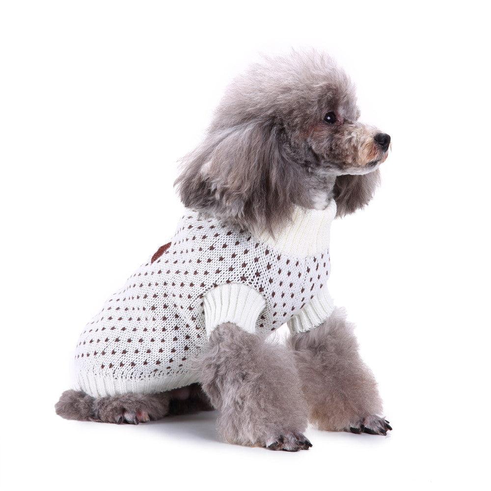 Festive Snowfall Dog Sweater