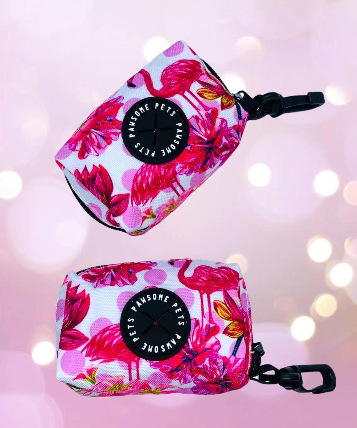 WASTE BAG HOLDER-HAWAII FLAMINGO