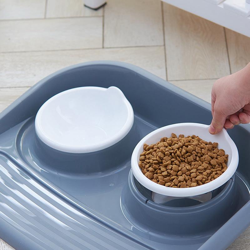 Eco-Friendly Dual-Purpose Pet Bowl - Non-Slip, Anti-Knock Design For Hassle-Free Feeding And Hydration
