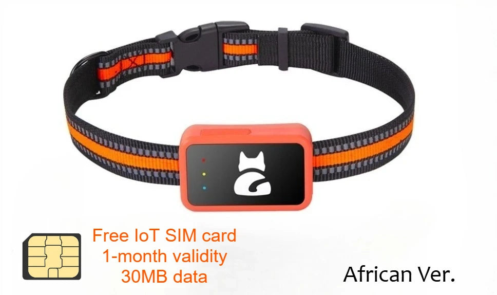 4G GPS Tracker for Dogs and Cats Waterproof Pet Locator with Health Monitor and Step Counter free card